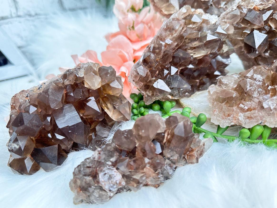 Smoky Quartz Clusters