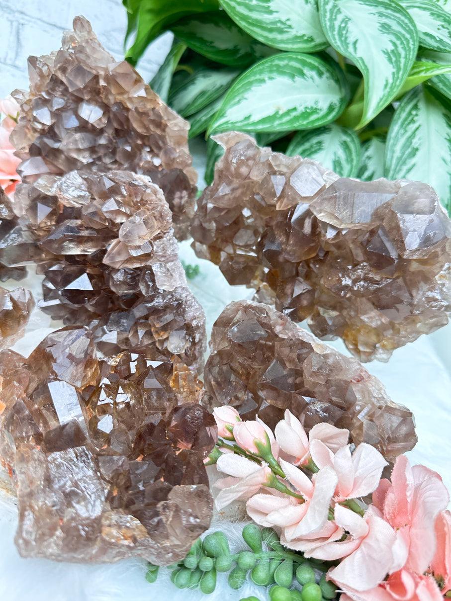 Smoky Quartz Clusters
