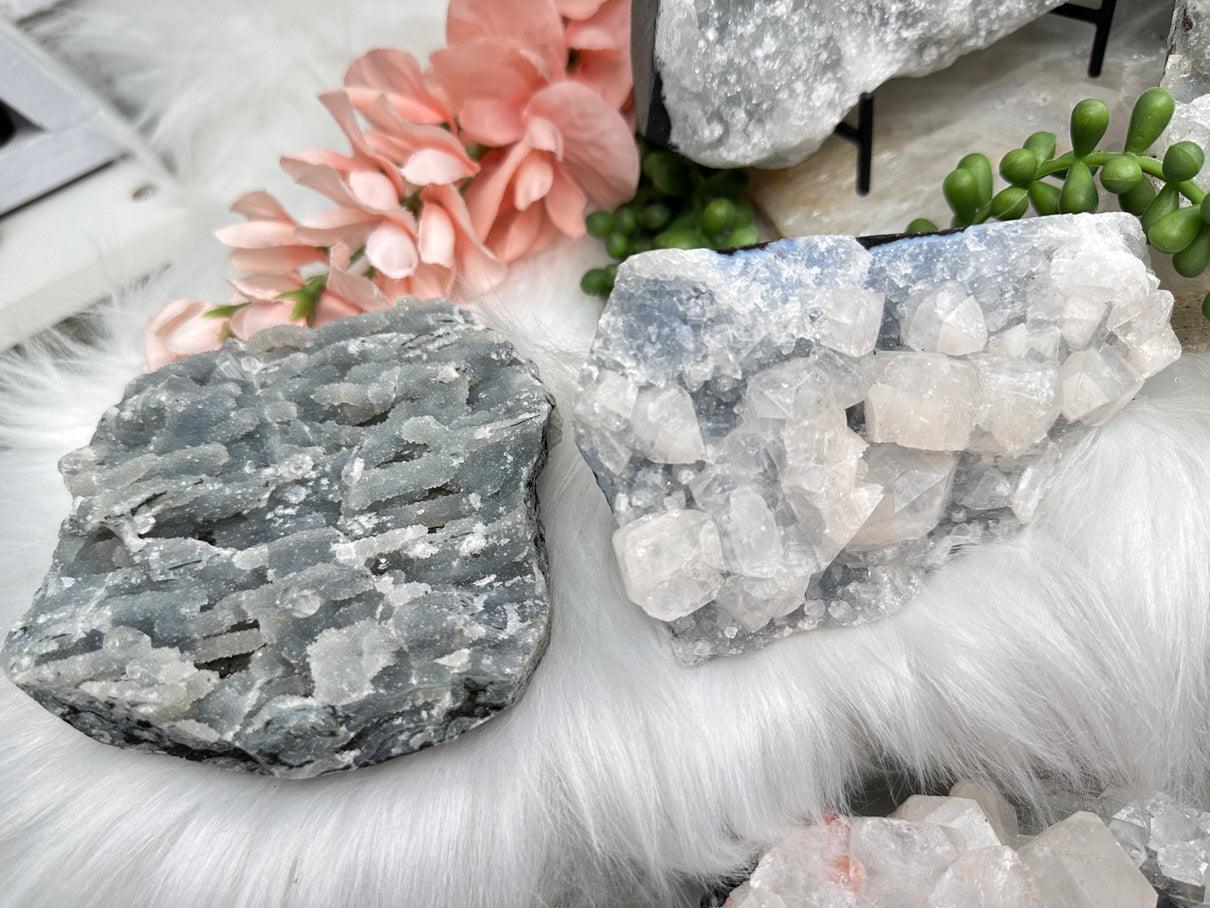 gray-chalcedony-apophyllite-cluster-for-sale
