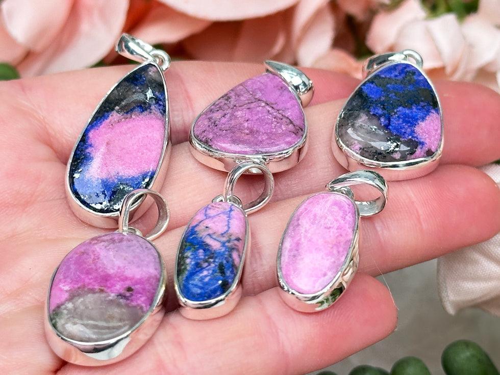 vibrant-cobalto-calcite-pendants