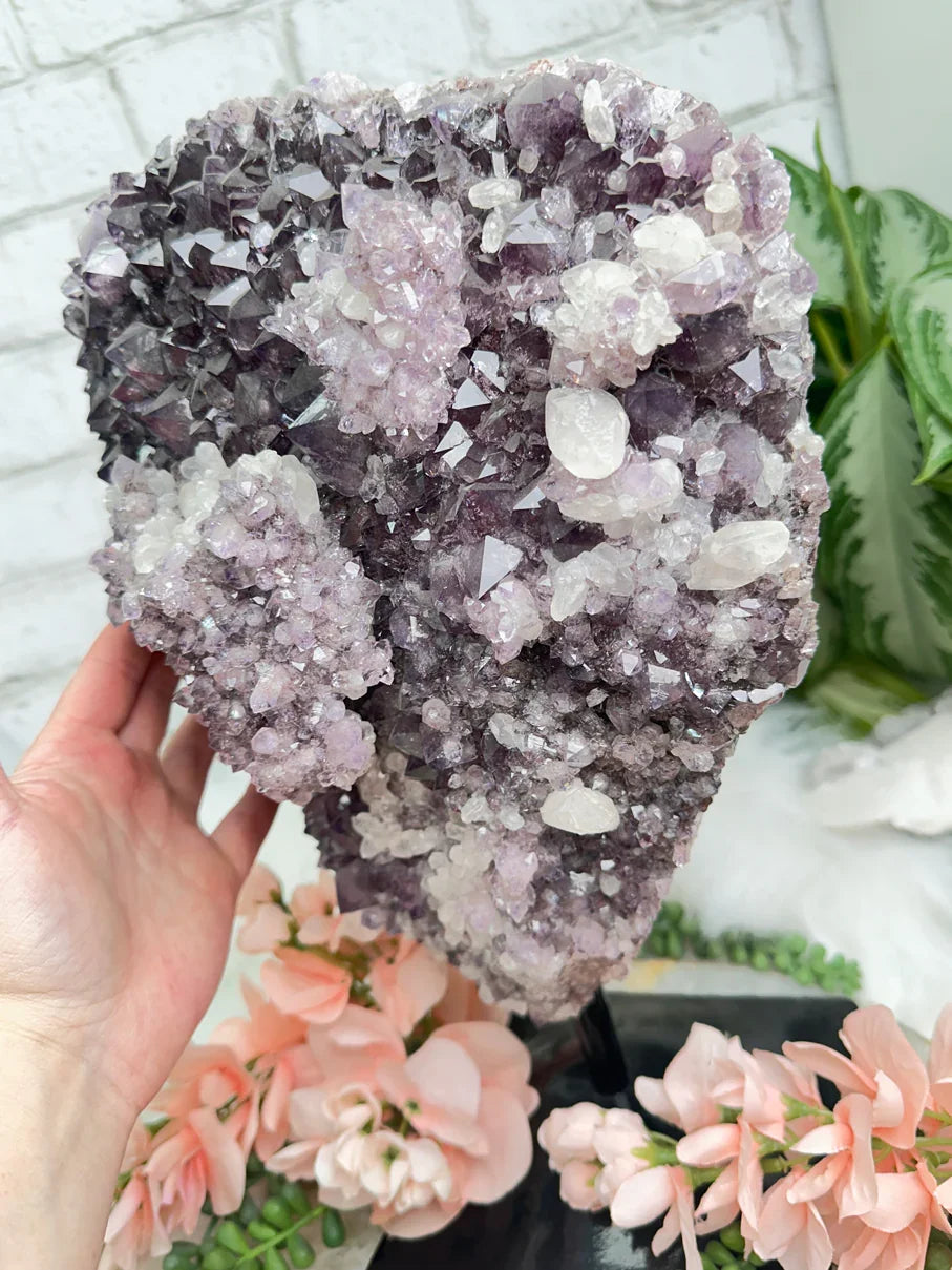 Amethyst Calcite Display Crystal