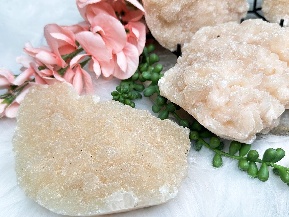 Druzy Peach Stilbite