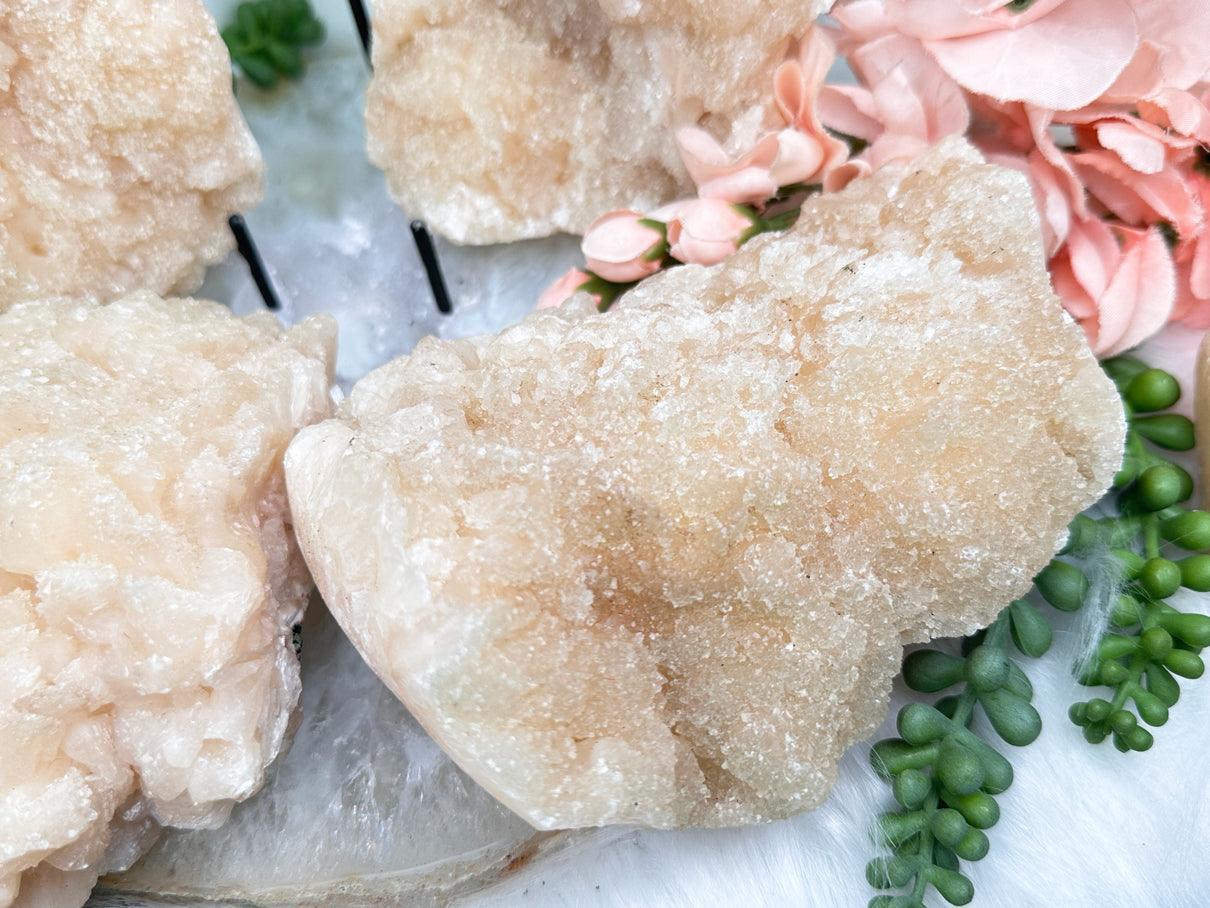 Druzy Peach Stilbite