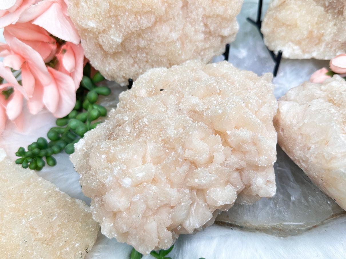 Druzy Peach Stilbite