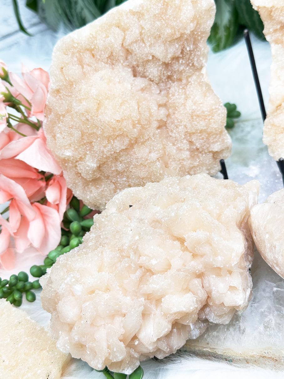 Druzy Peach Stilbite