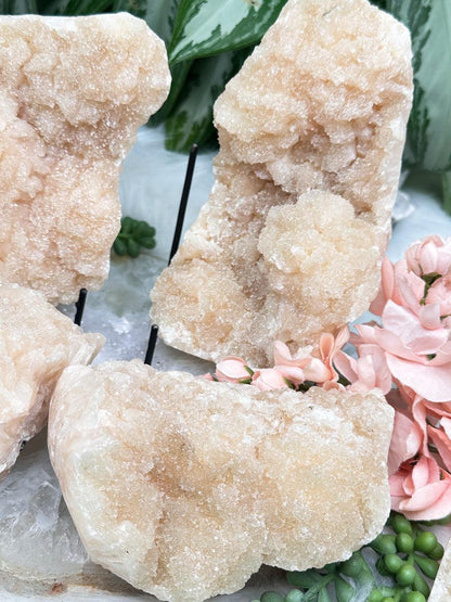 Druzy Peach Stilbite