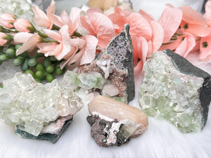 Green Apophyllite Clusters