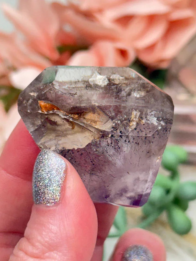 Included Geometric Quartz & Amethyst