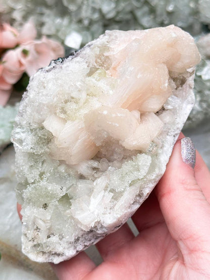 Green Apophyllite Clusters