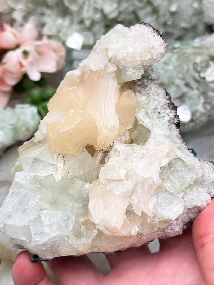 Green Apophyllite Clusters