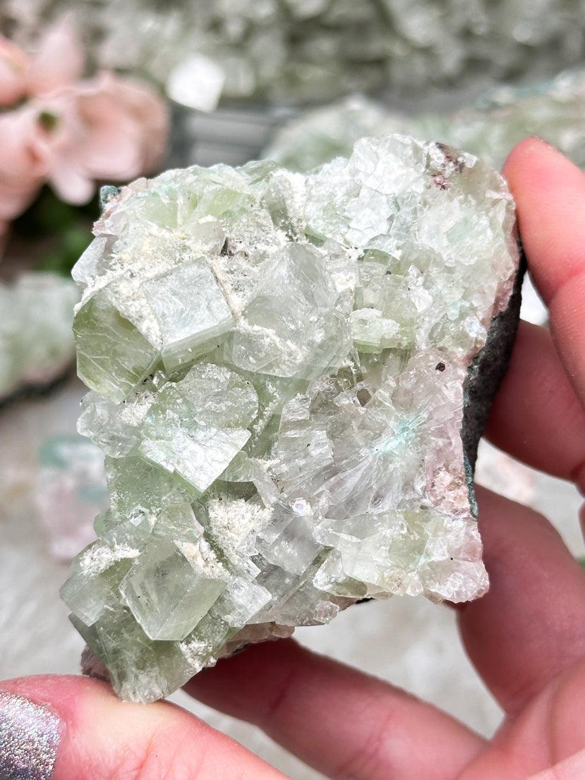 Green Apophyllite Clusters