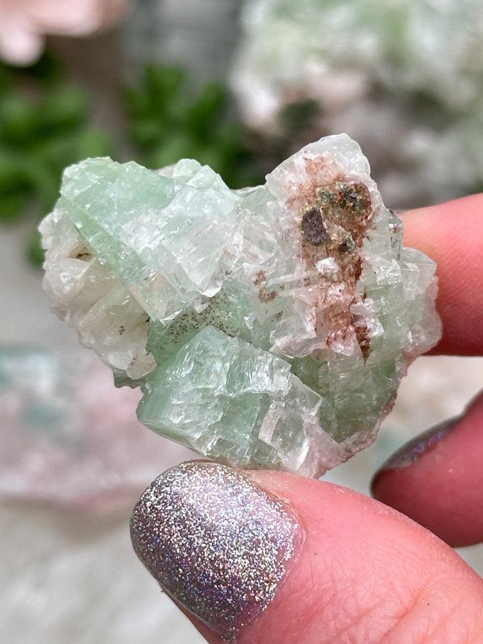 Green Apophyllite Clusters