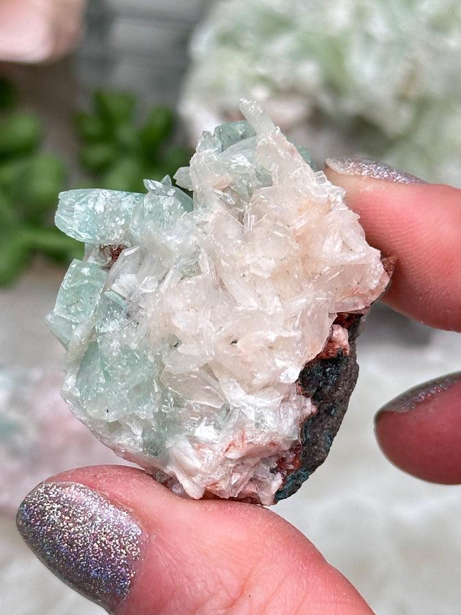 Green Apophyllite Clusters