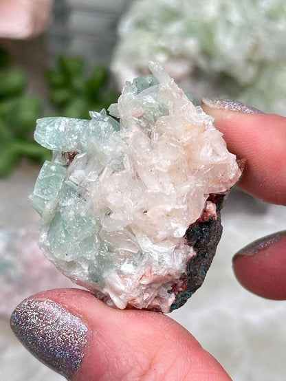 Green Apophyllite Clusters