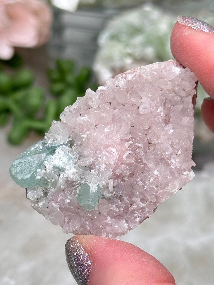 Green Apophyllite Clusters
