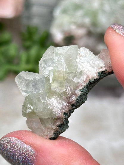 Green Apophyllite Clusters