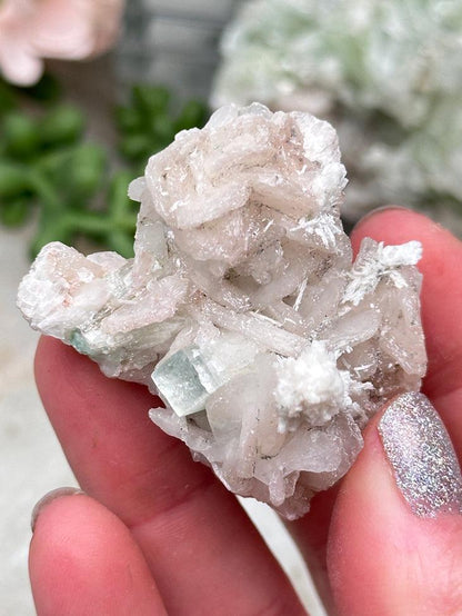 Green Apophyllite Clusters