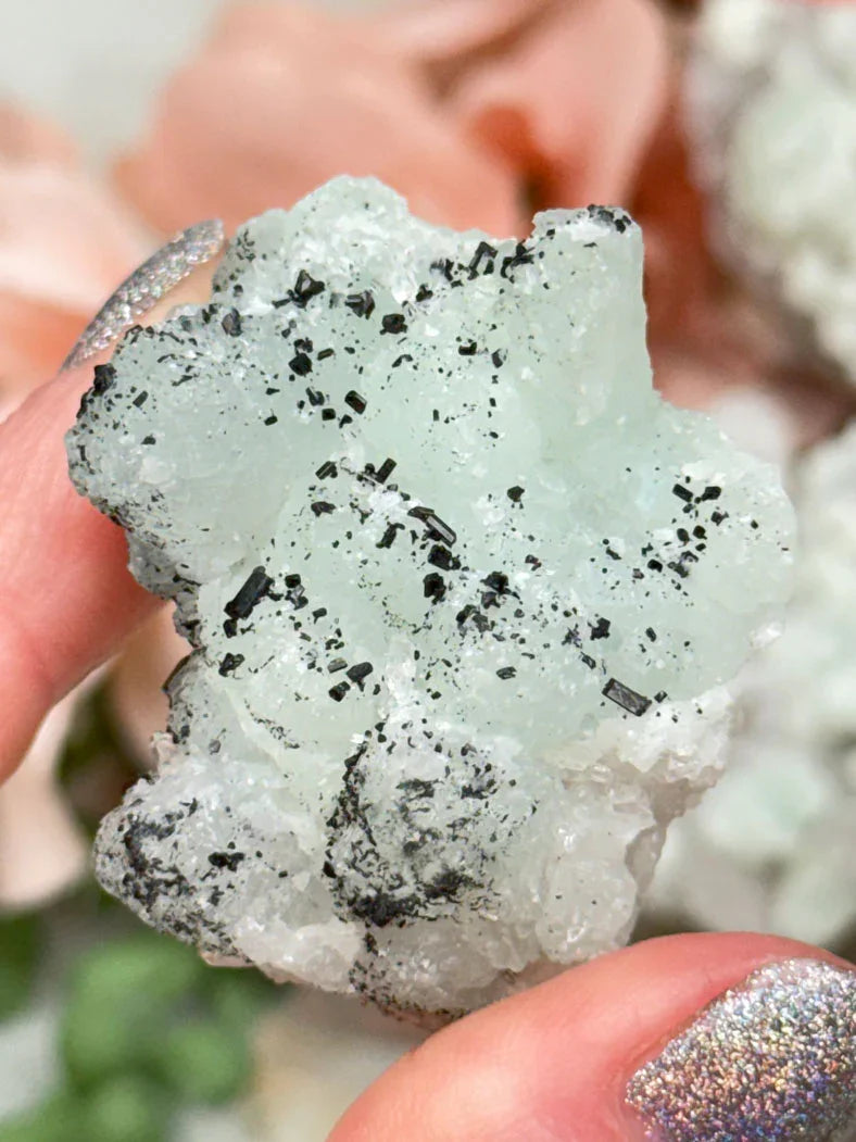 Prehnite Quartz Clusters