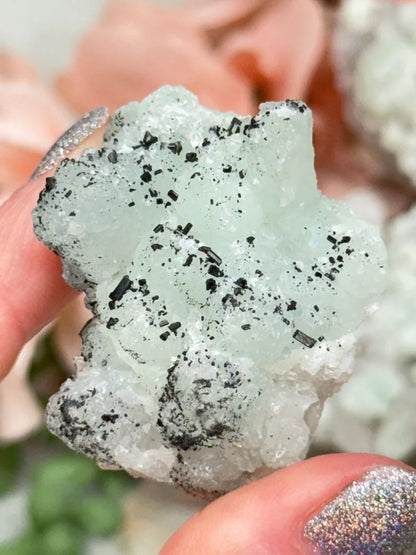 Prehnite Quartz Clusters