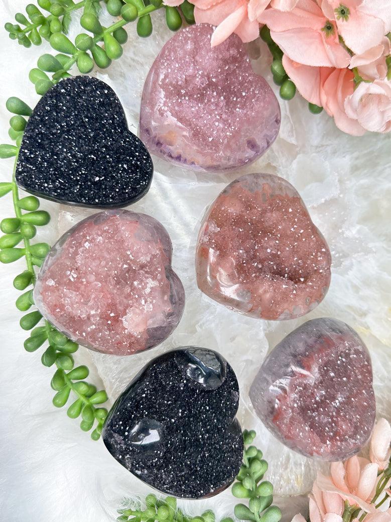 Uruguay Amethyst Hearts
