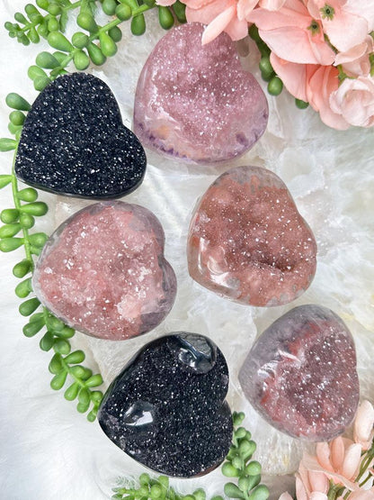 Uruguay Amethyst Hearts