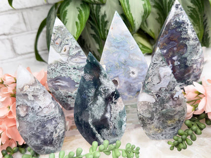 standing-moss-agate-flame-crystals