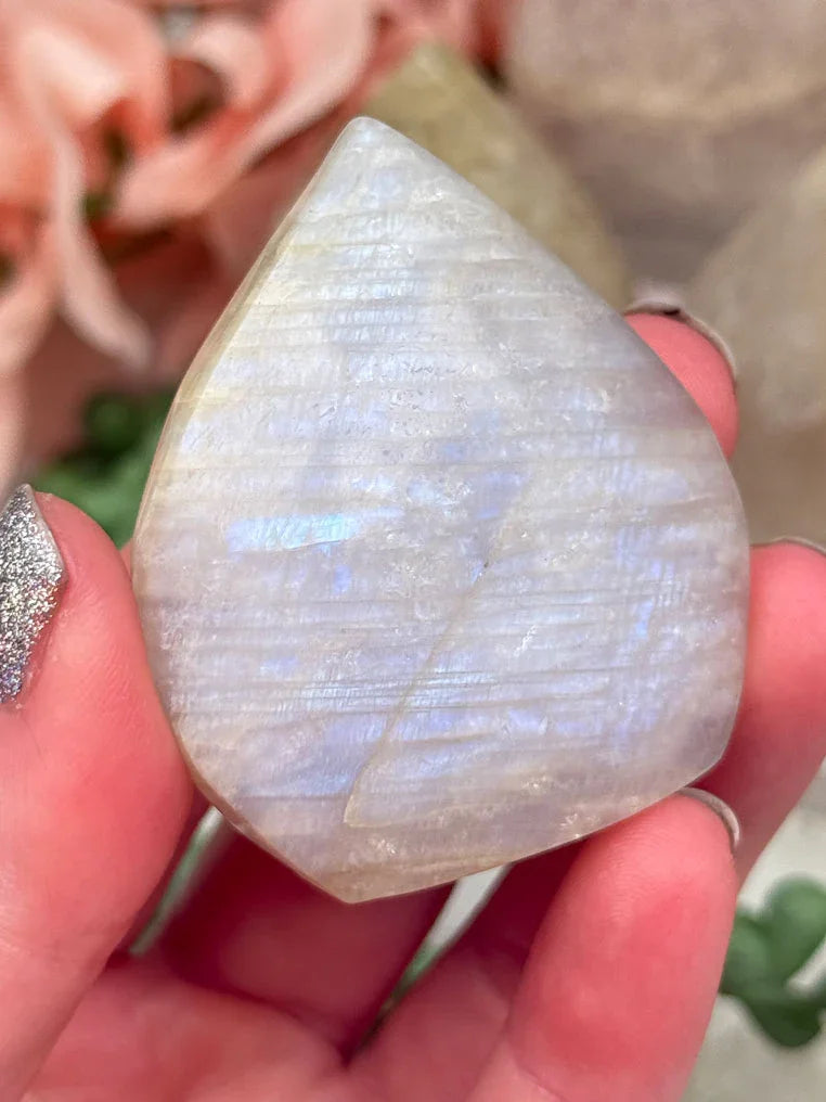 White Moonstone Flames