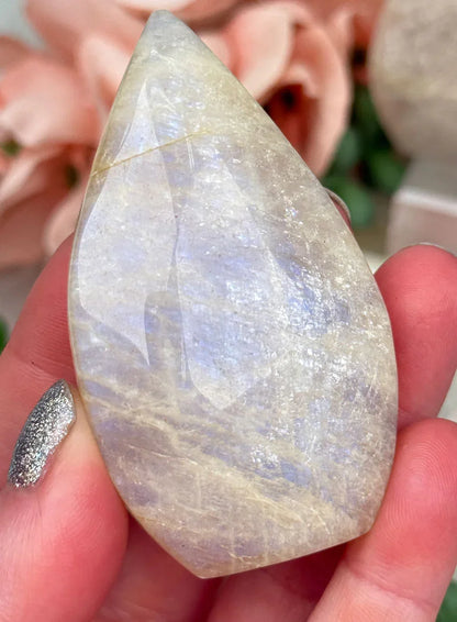 White Moonstone Flames