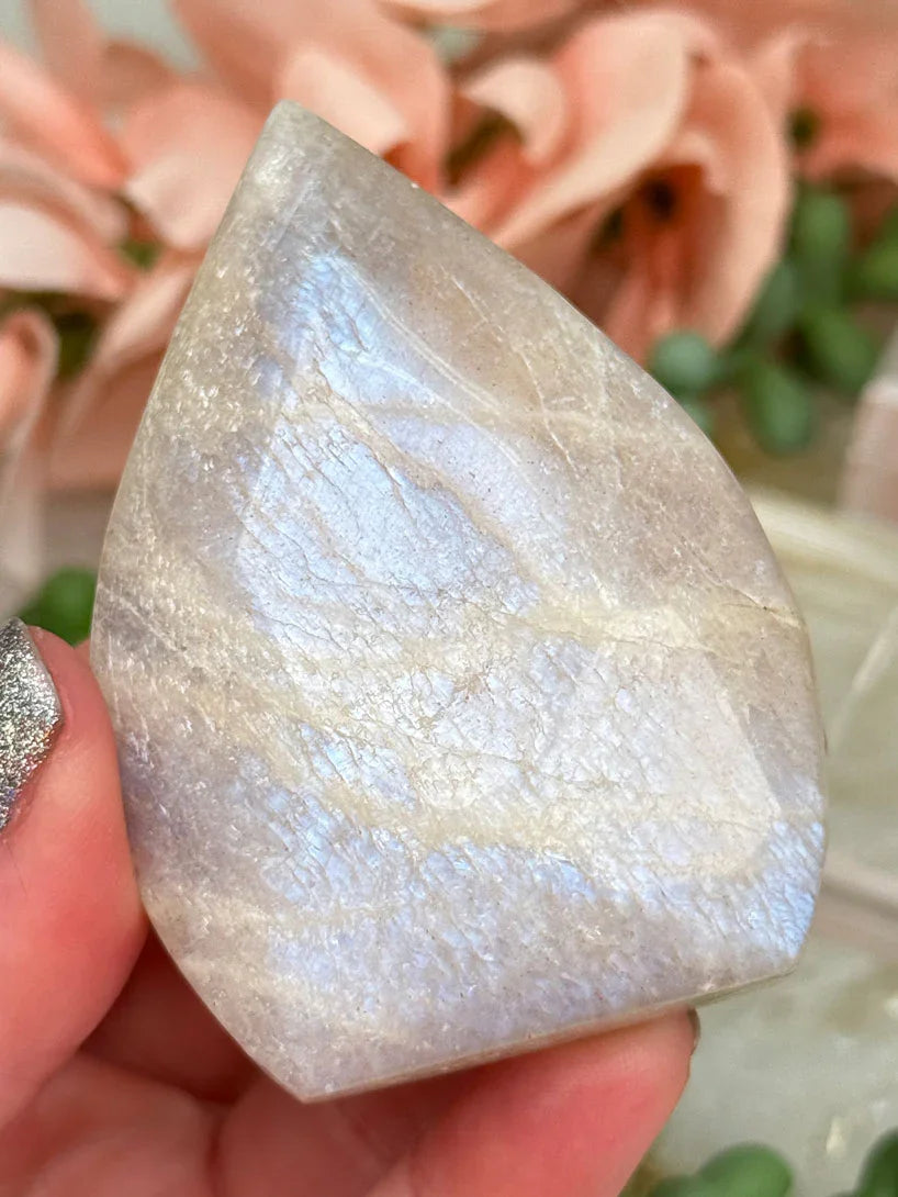 White Moonstone Flames