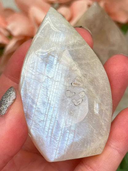 White Moonstone Flames