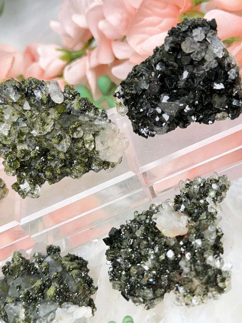 Green Epidote Quartz