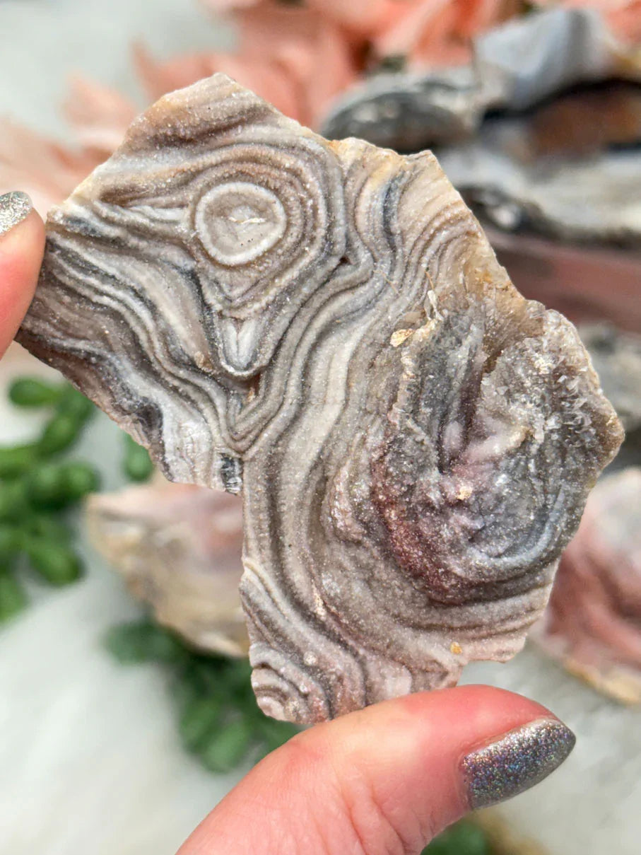 Druzy Chalcedony Flowers