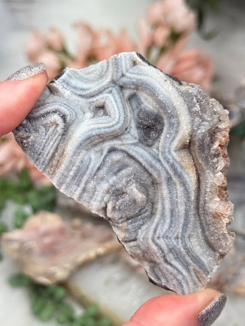Druzy Chalcedony Flowers
