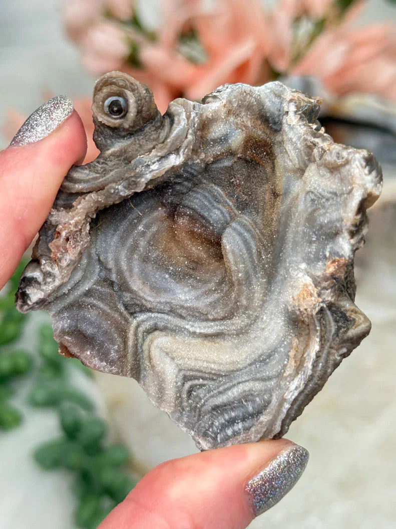 Druzy Chalcedony Flowers