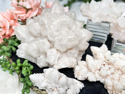 White Madagascar Quartz Clusters