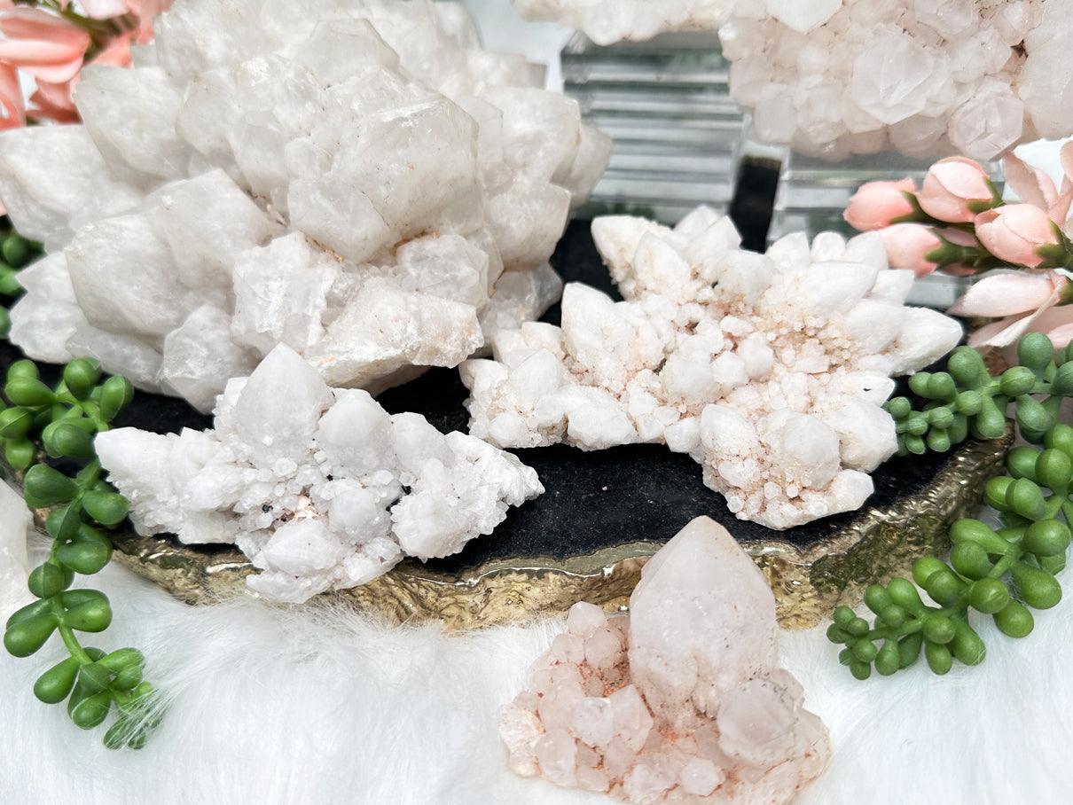 White Madagascar Quartz Clusters