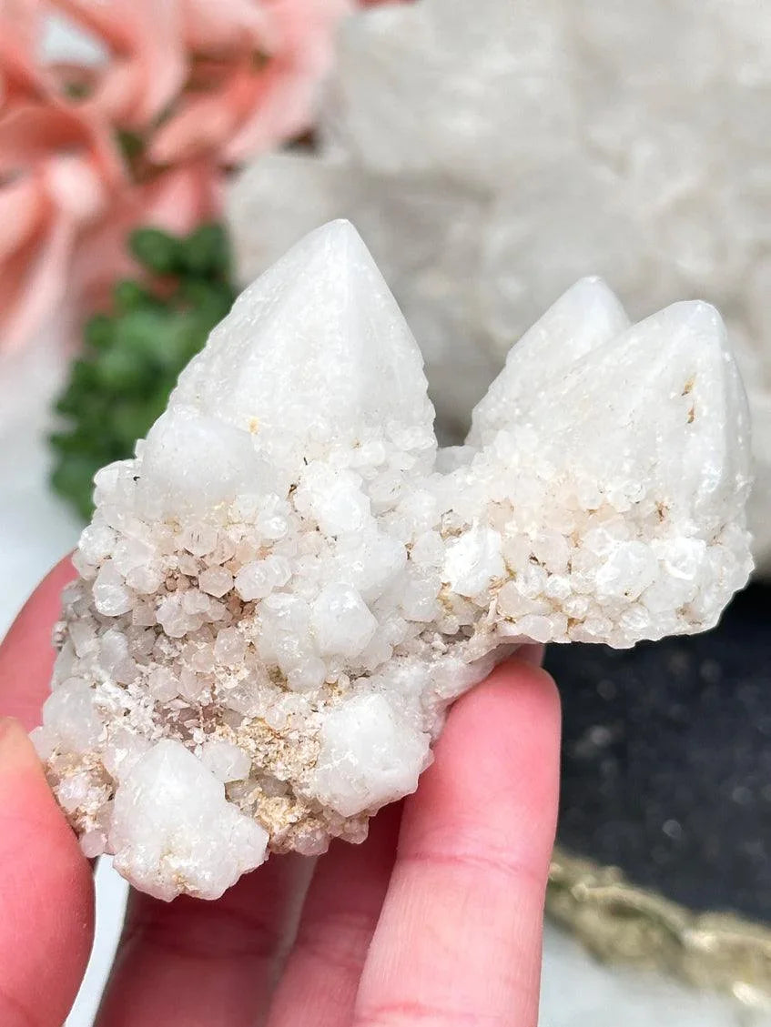 White Madagascar Quartz Clusters