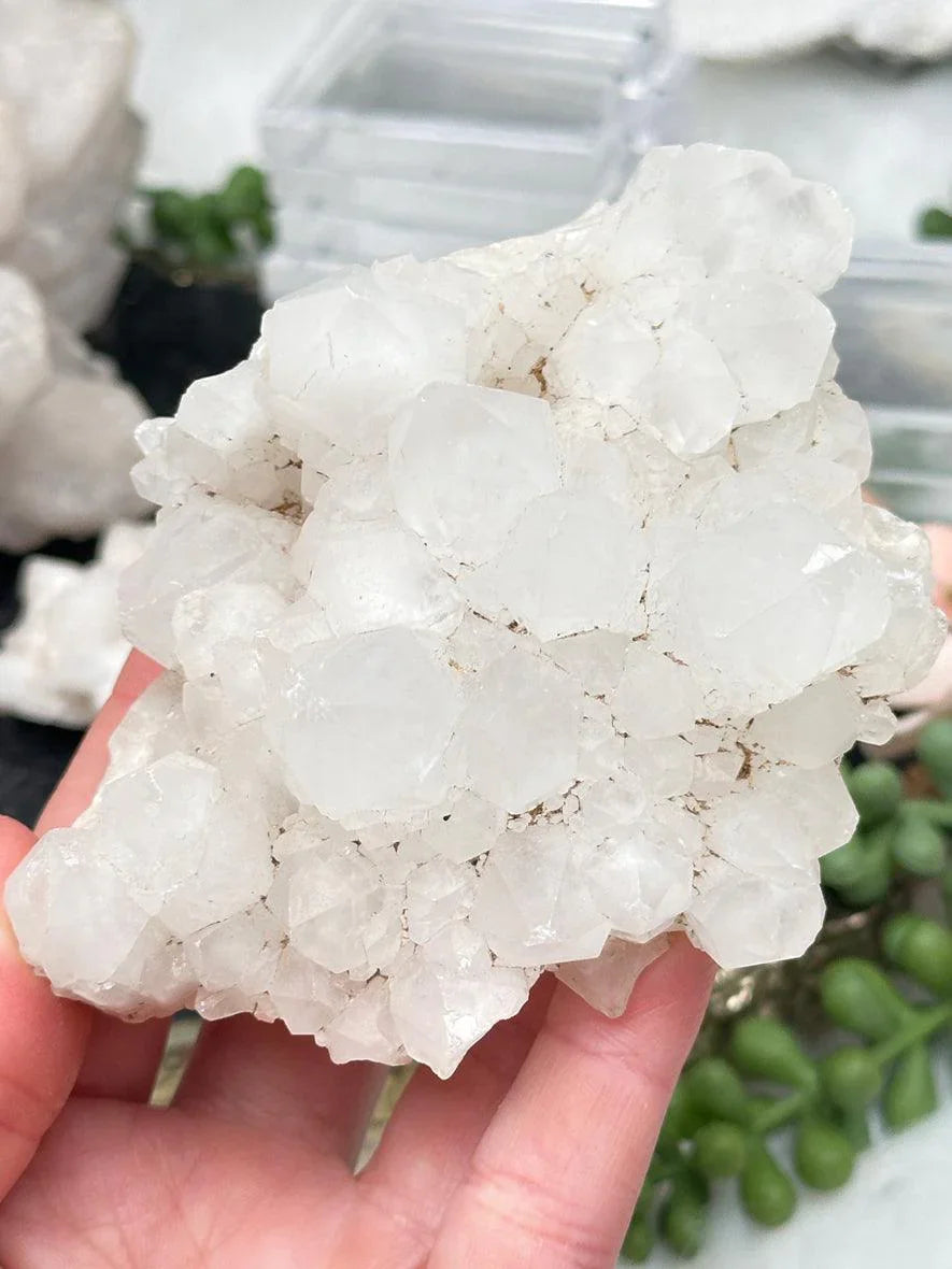 White Madagascar Quartz Clusters