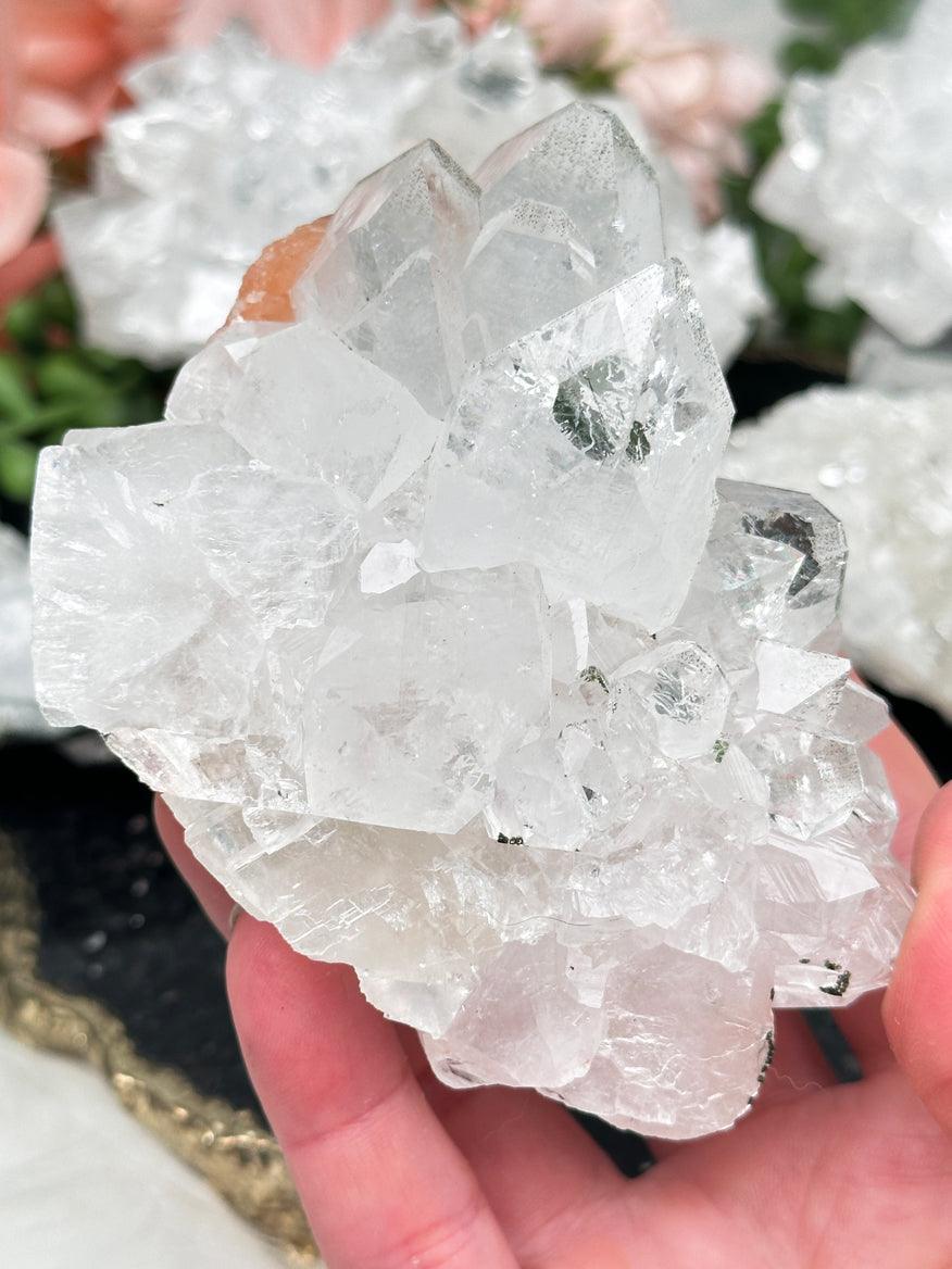 white-apophyllite-clusters