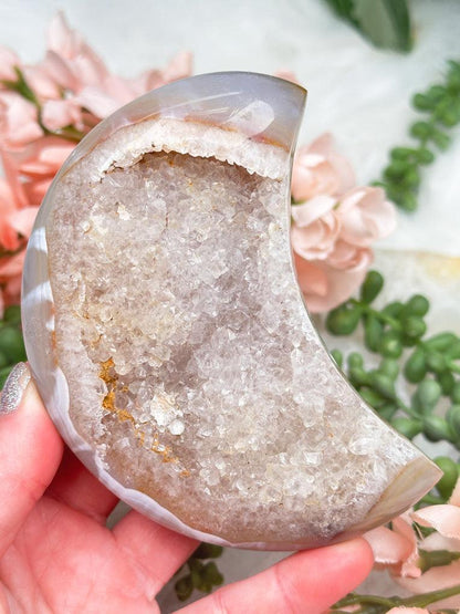 Agate Crystal Moon