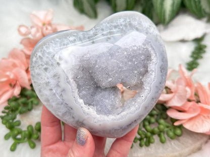 Druzy Agate Hearts