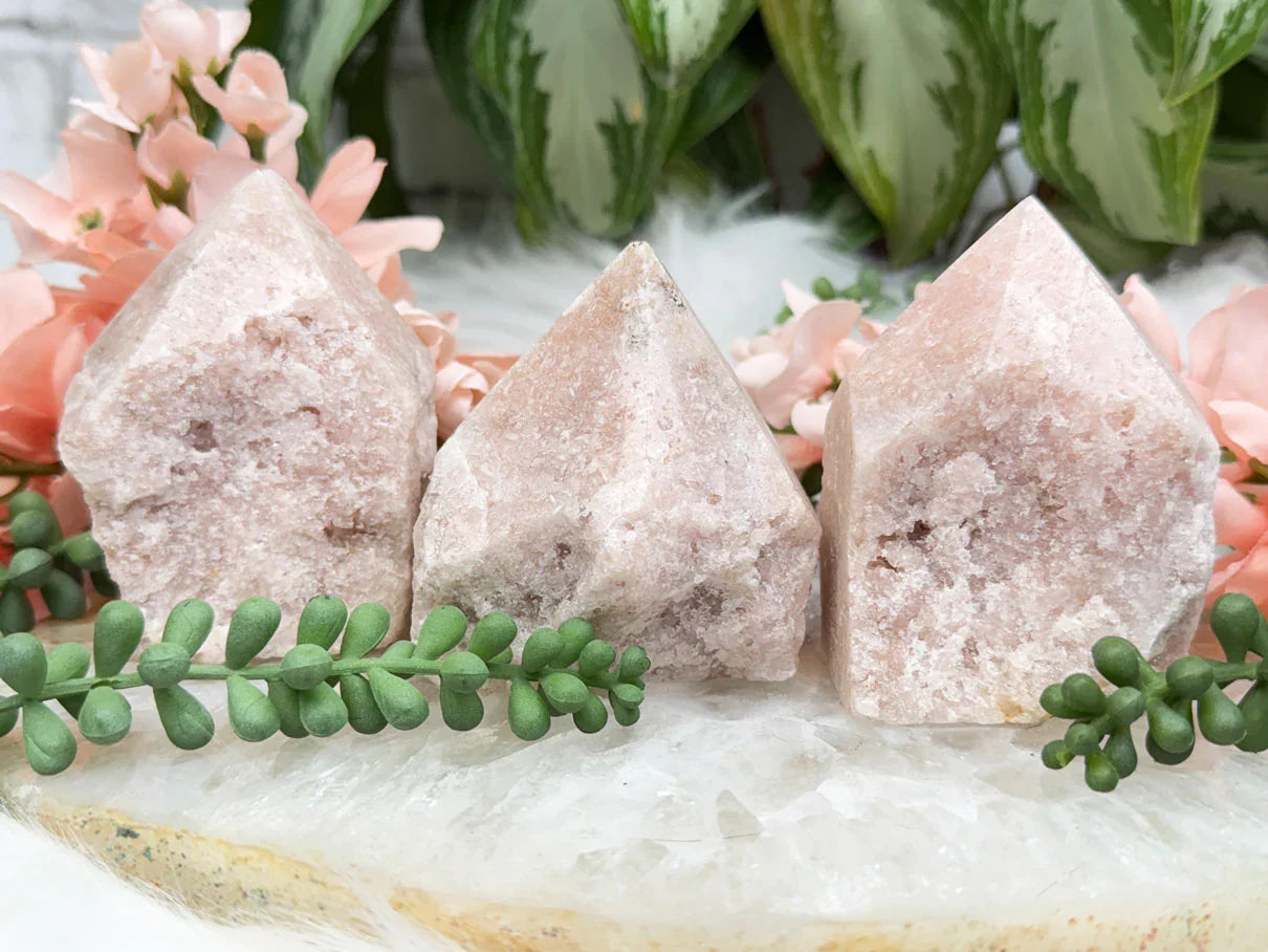 Raw Pink Amethyst Points