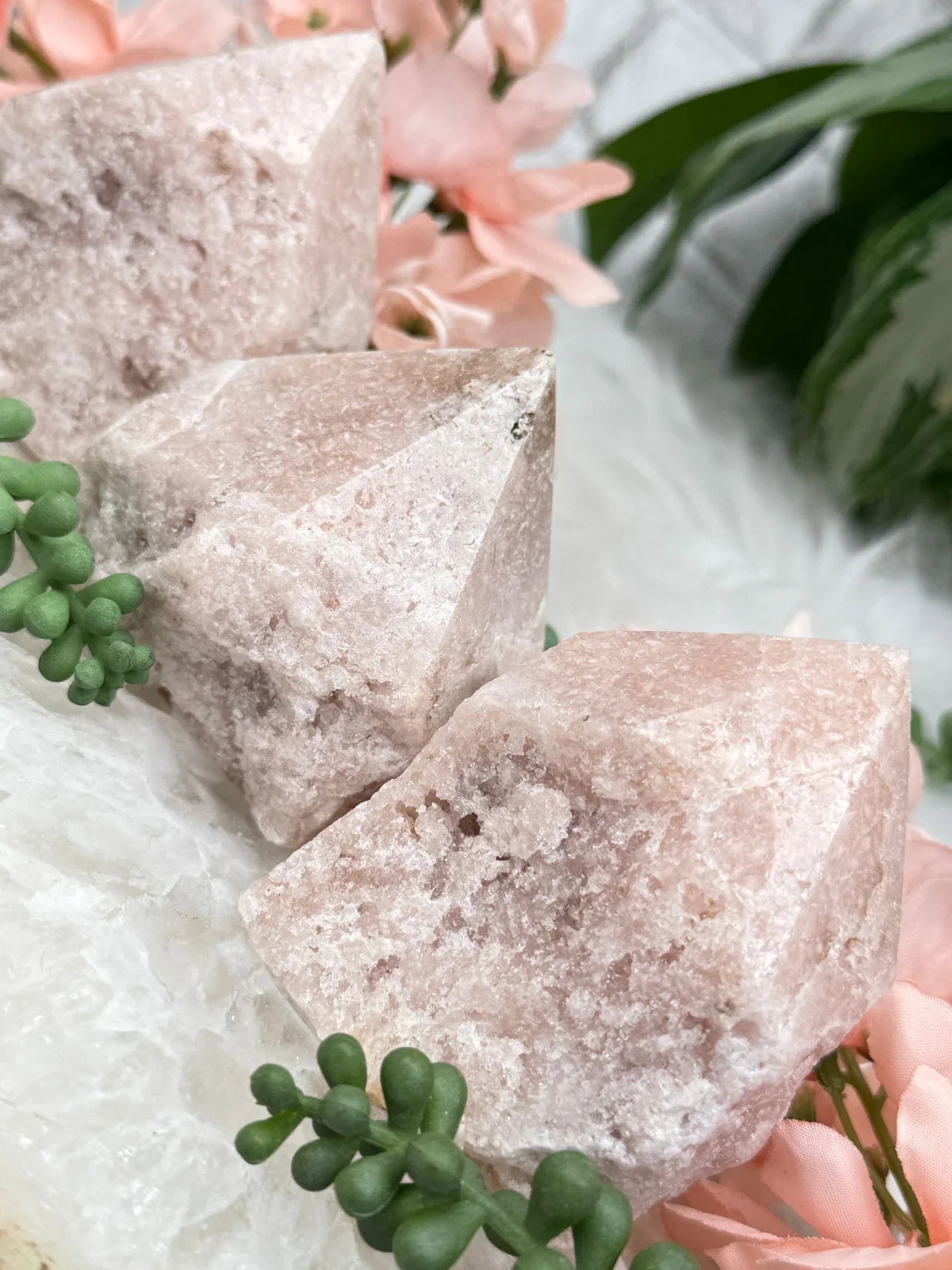 Raw Pink Amethyst Points