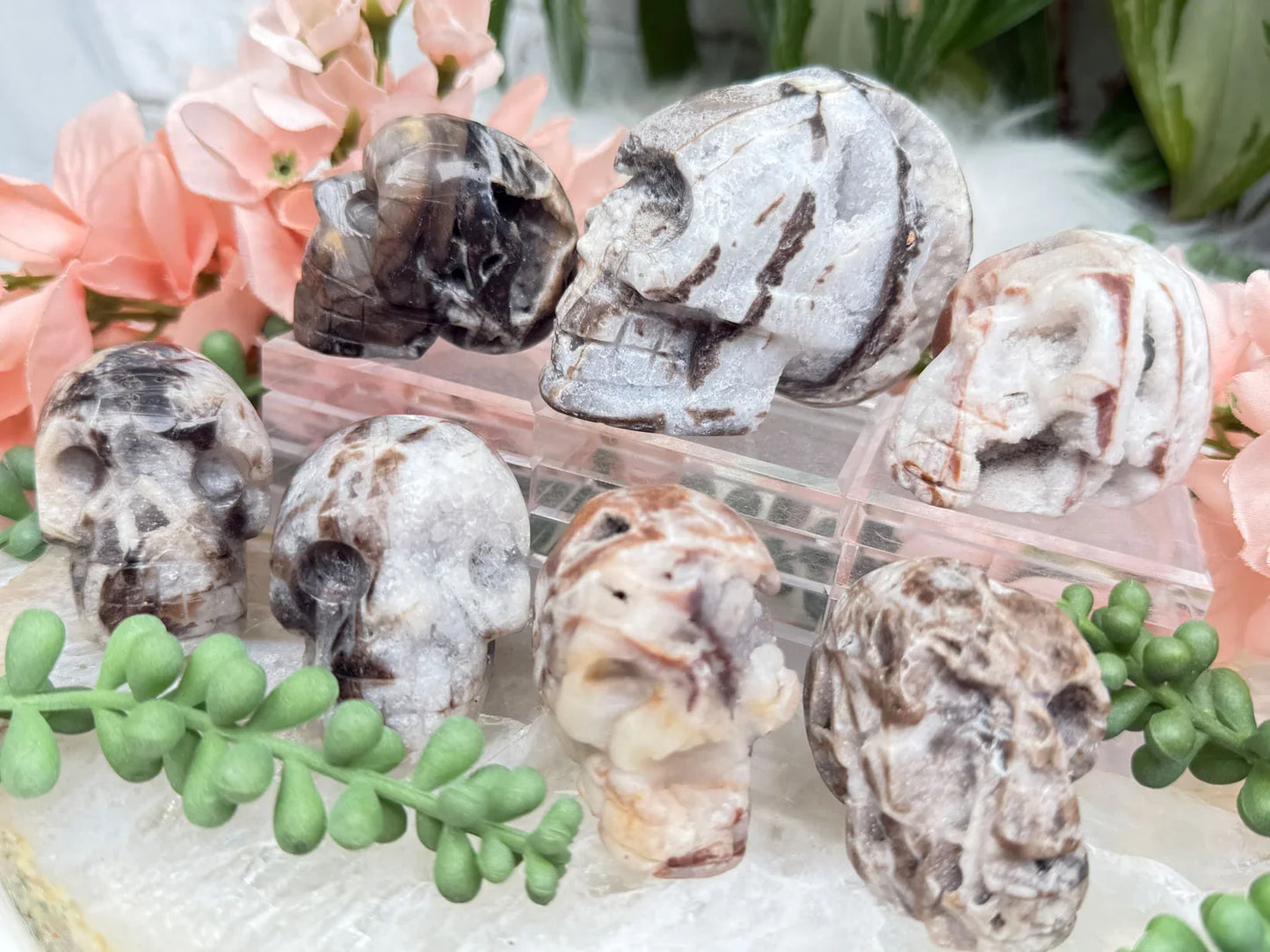 Quartz Sphalerite Skulls