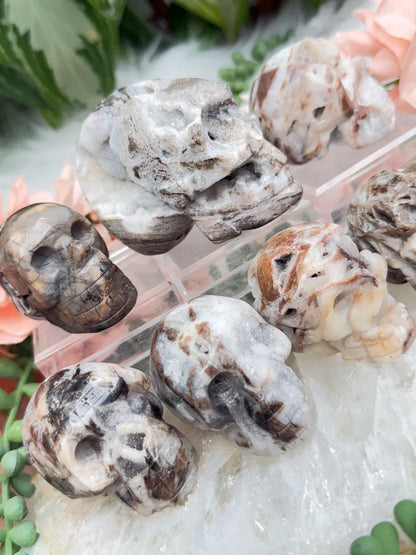 Quartz Sphalerite Skulls