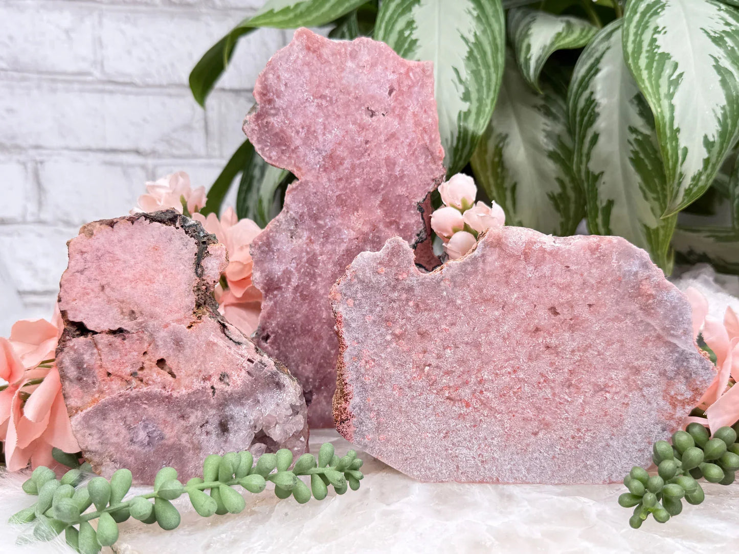 Semi-Polished Pink Amethyst