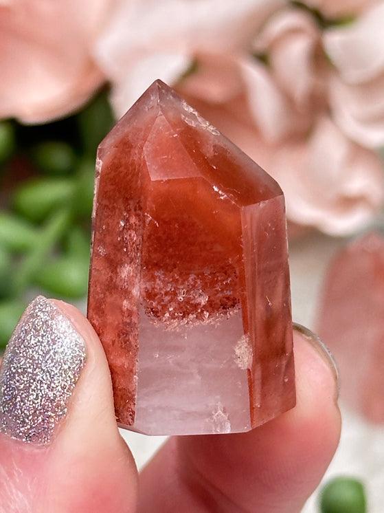 Phantom Hematite Quartz Points