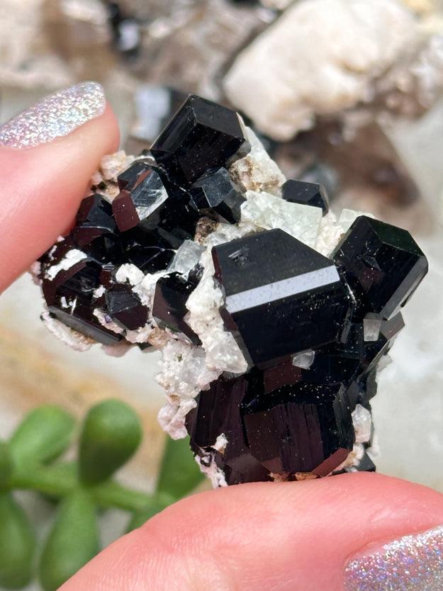 Schorl Tourmaline Microline