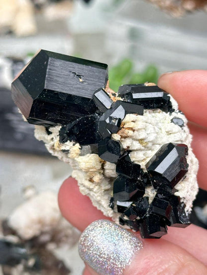 Schorl Tourmaline Microline
