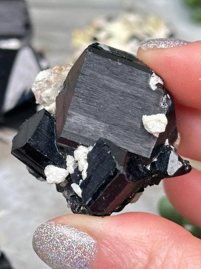 Schorl Tourmaline Microline